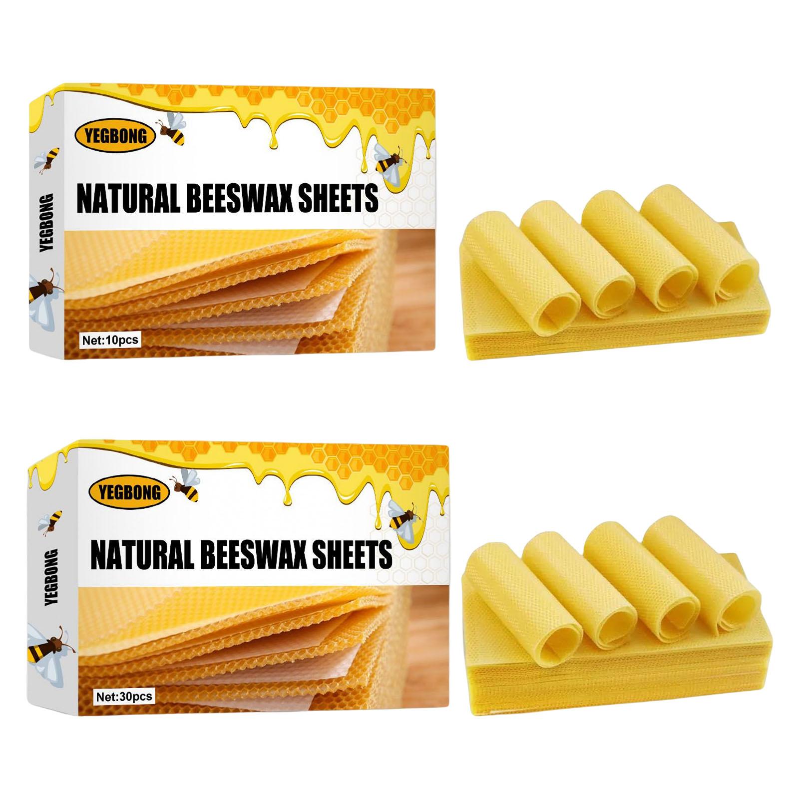 Candle Making With Beeswax - Bienenwachsblätter, Imkerei-Grundierungsblätter, Bienenwachskerzenherstellungsset, natürliche Bienenwachs-Wabenblätter für