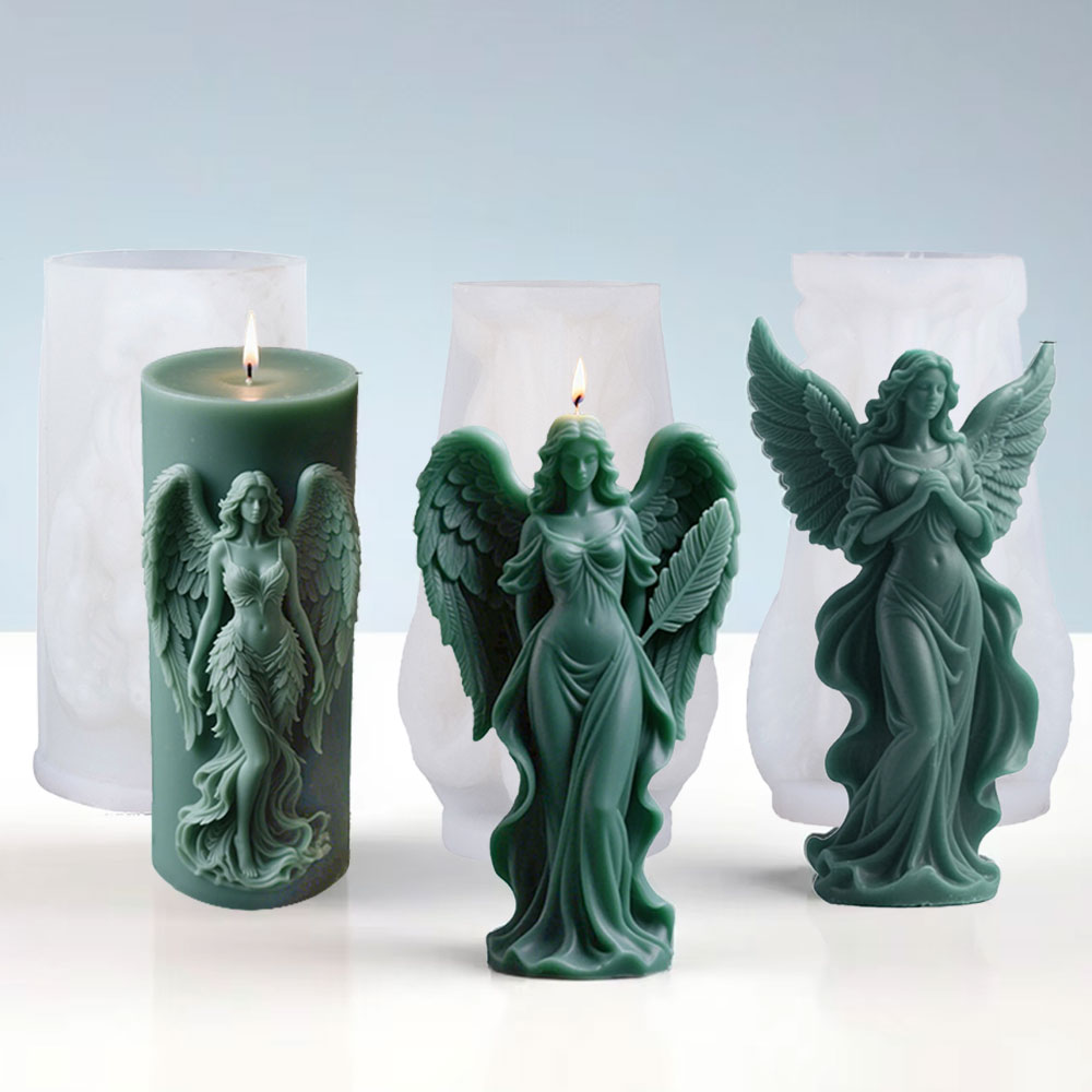 Candle Making Tips - Flügel Göttin Duft Silikon Kerze Form
