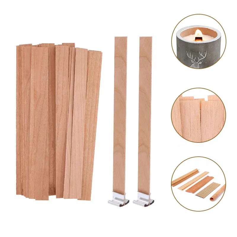 Wood Wick Crackle - 1-5 Packungen Natürliche Holzdochte für die