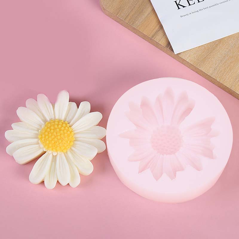 Candle Making Tips - DIY Kerze Silikon Form Gänseblümchen Kamille
