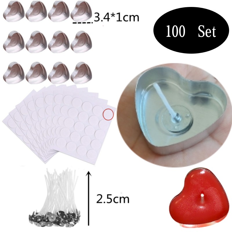 100 Sets herzförmige leere Alu – Candle Making Tips Bewertung und Preis