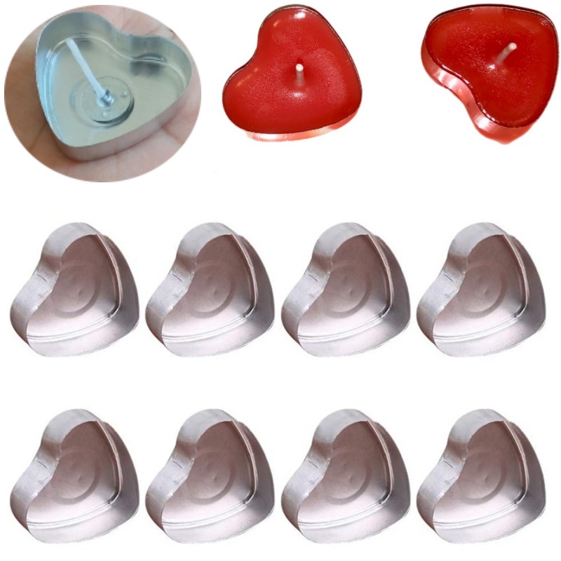 100 Sets herzförmige leere Alu – Candle Making Tips Bewertung und Preis