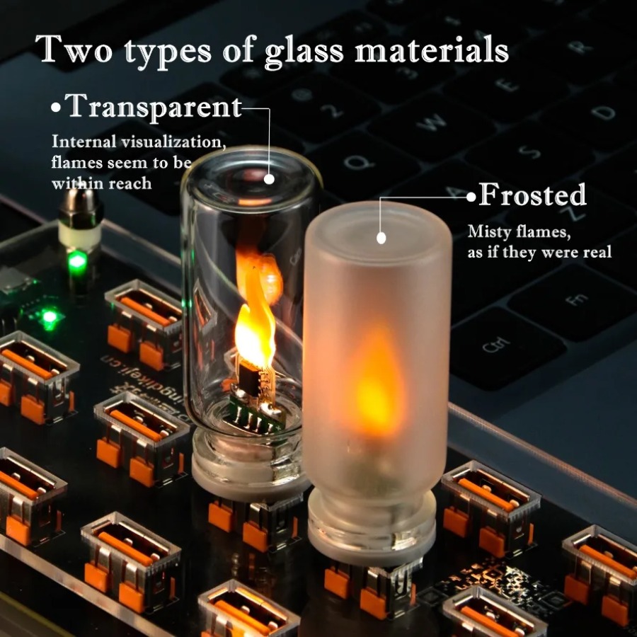 5V USB LED Flammen-Nachtlicht  – Candle Making Glass Bewertung und Preis