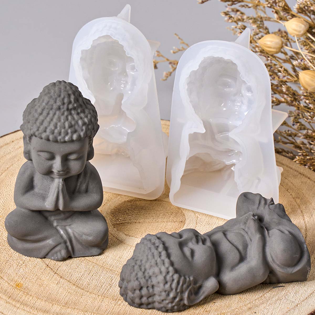 3D Buddha Silikon-Kerzenform D – Candle Making Process Bewertung und Preis