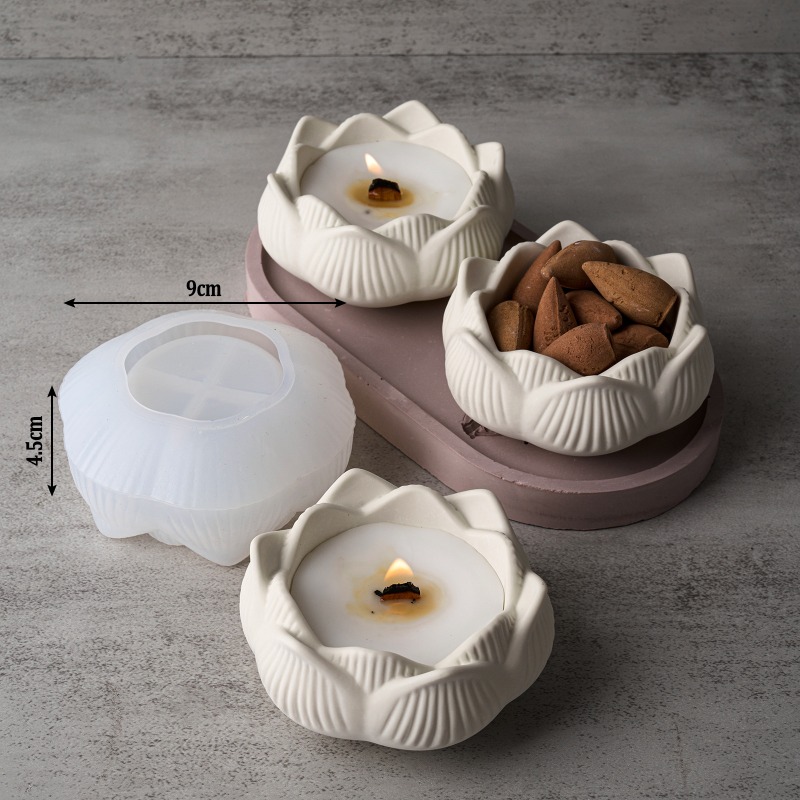 3D Lotus Kerzenhalter Silikonf – Candle Making Process Bewertung und Preis