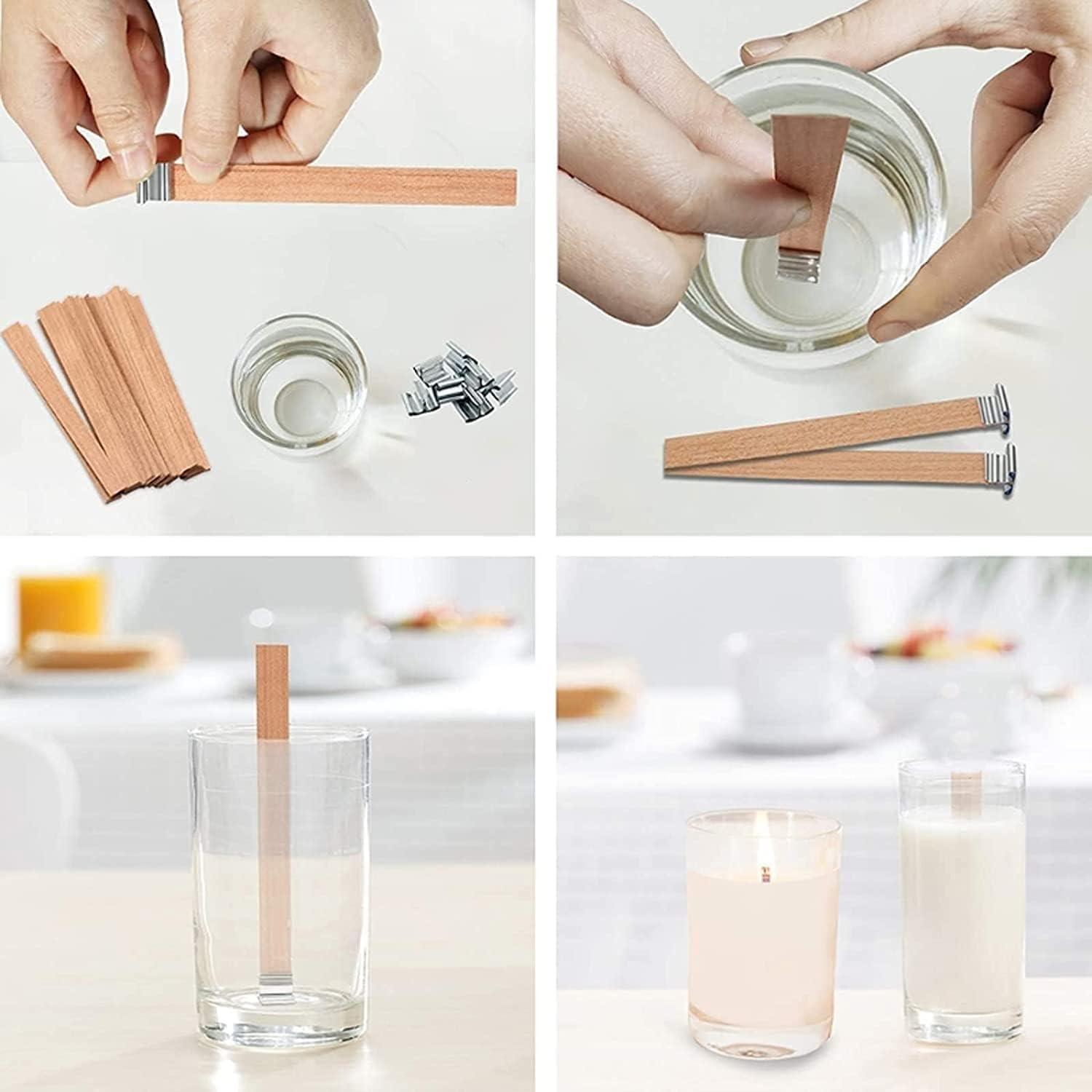 Holzkerzendochte mit Halterung – Wood Wick Crackle Bewertung und Preis