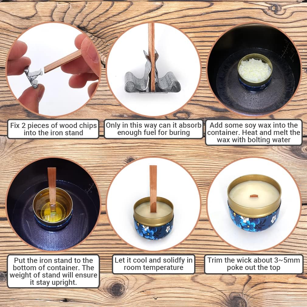 1-5 Packungen Knisternde Holzk – Wood Wick Crackle Bewertung und Preis