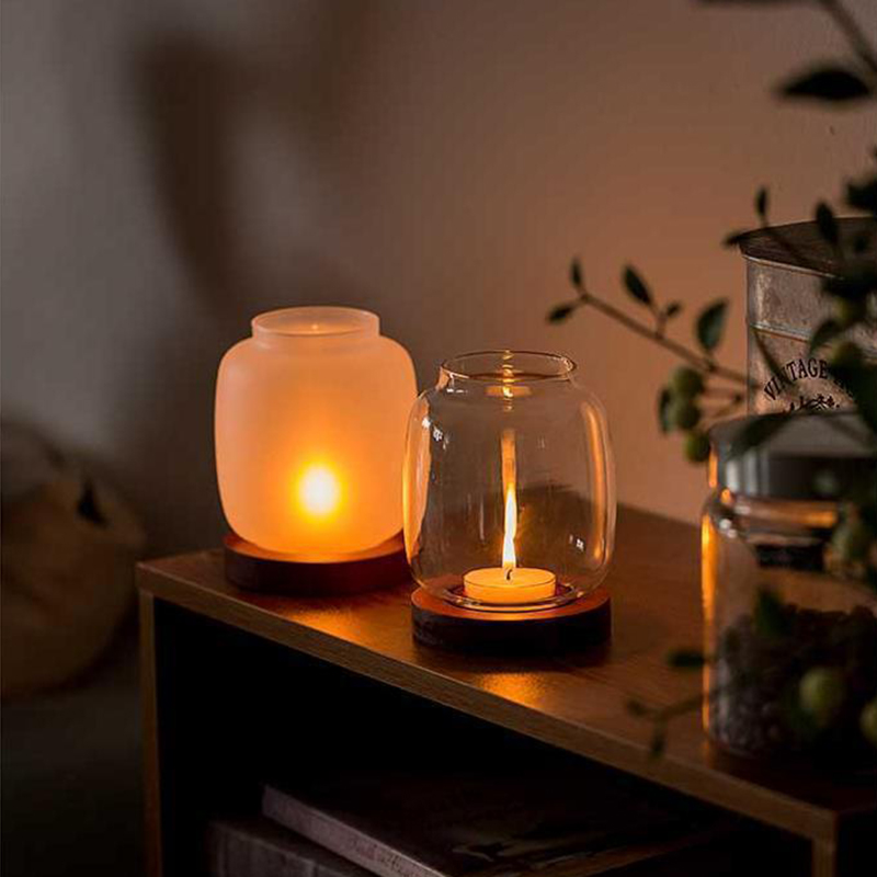 Vintage-Kerzenhalter aus Holz  – Candle Making Glass Bewertung und Preis