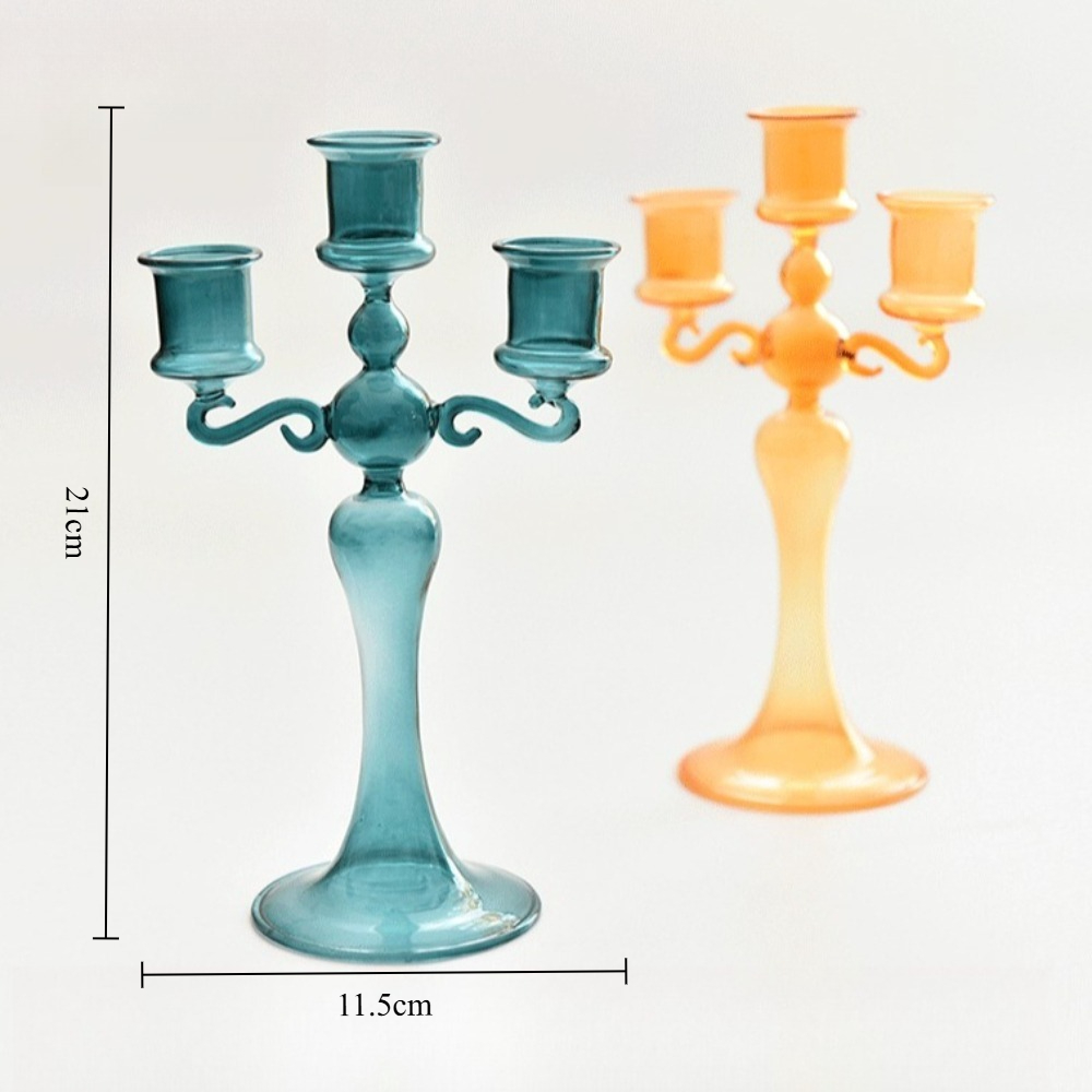 3-Kopf-Retro-transparente Kerz – Candle Making Glass Bewertung und Preis