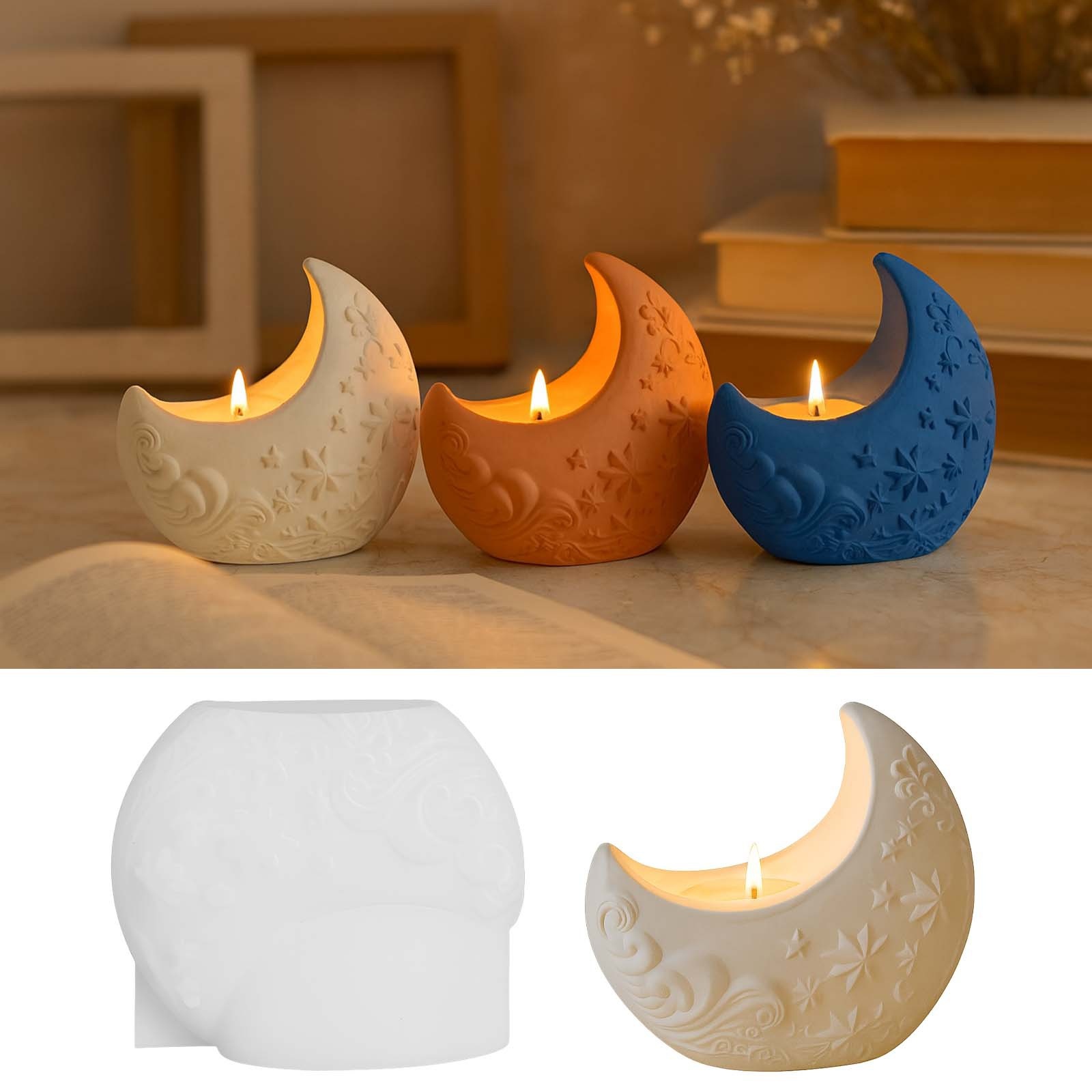 3D Relief Mond Gips-Harzform D – Candle Making Process Bewertung und Preis
