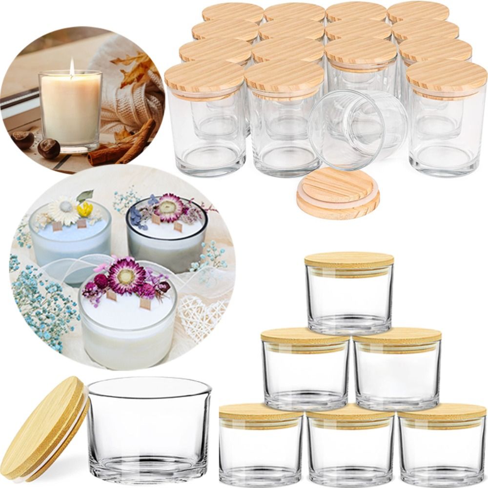 Klarglas-Kerzengläser, kleine, – Candle Making Glass Bewertung und Preis
