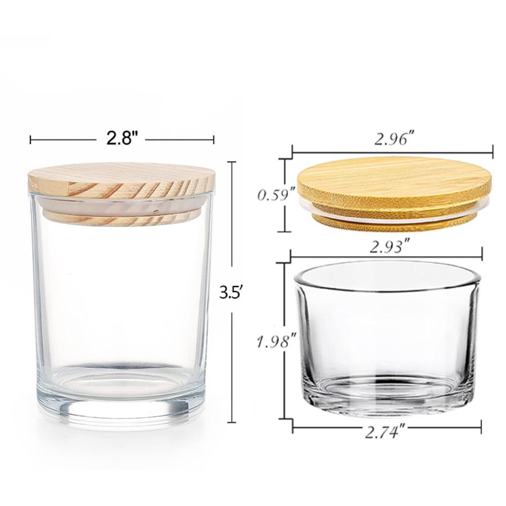 Klarglas-Kerzengläser, kleine, – Candle Making Glass Bewertung und Preis