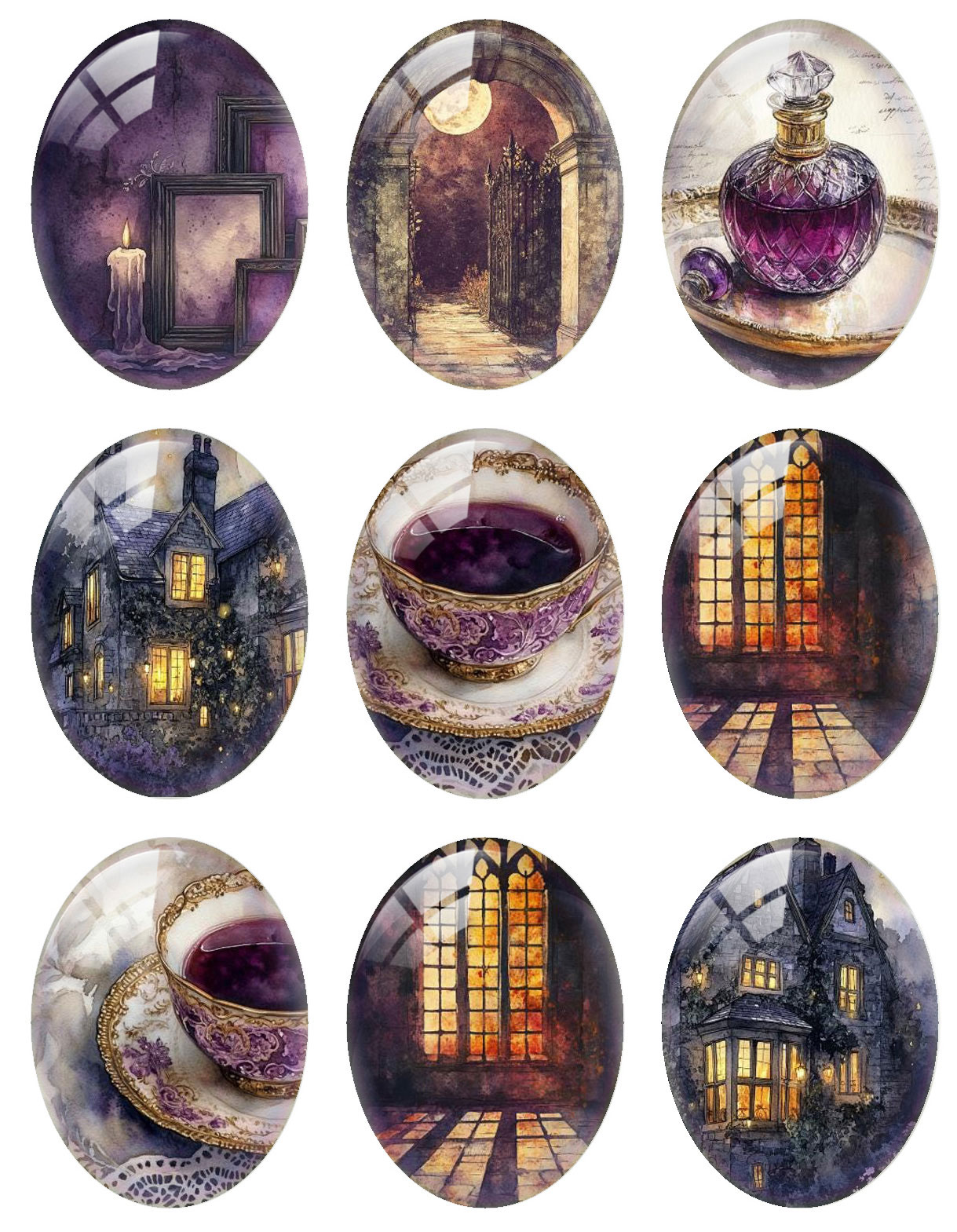 10 teile/los Halloween Lila Go – Candle Making Glass Bewertung und Preis