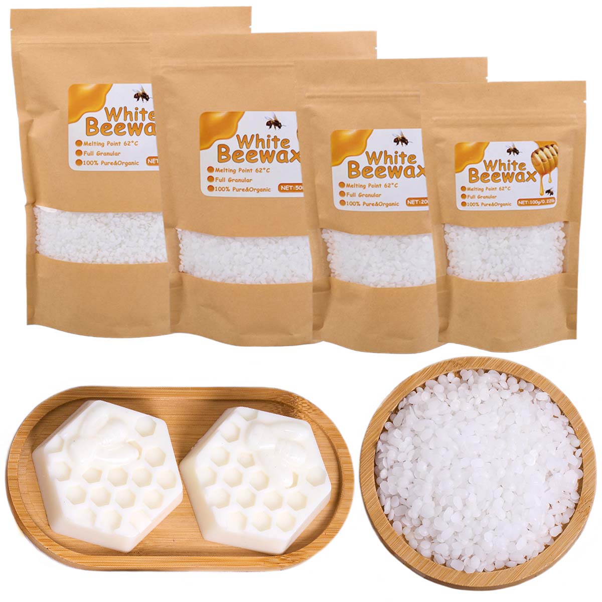 Weißes Bienenwachs, reines nat – Candle Making With Beeswax Bewertung und Preis