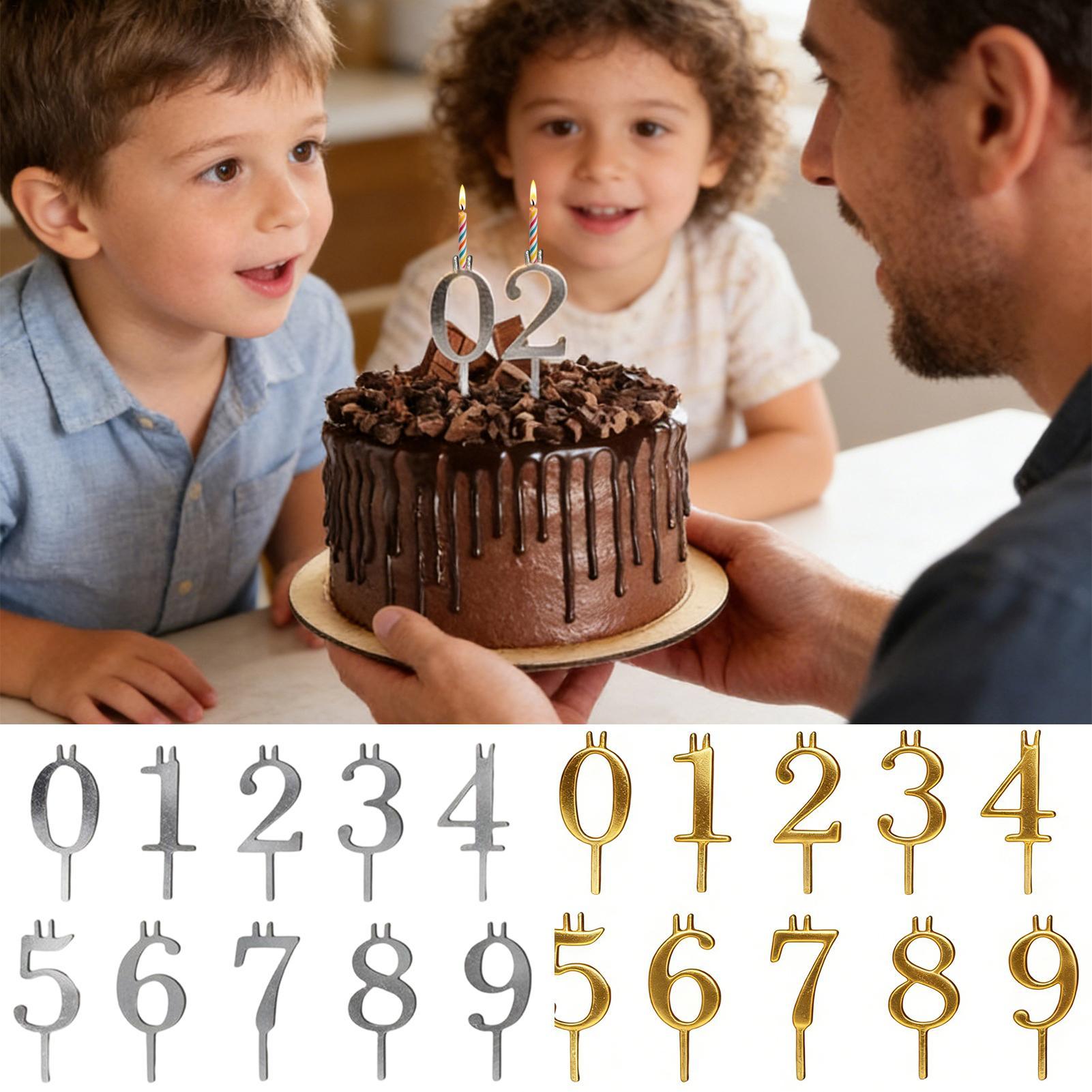 10 Stück 0-9 Zahlen-Kuchenaufs – Candle Making Supplies Bewertung und Preis